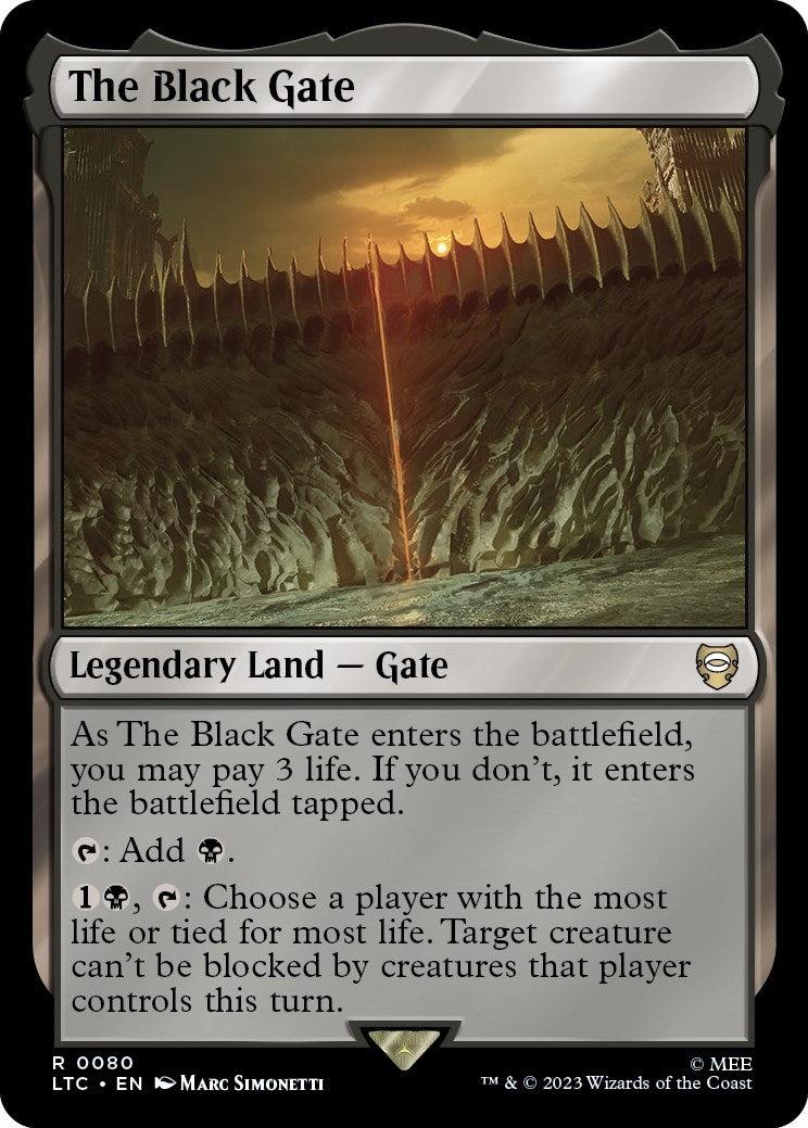 Image for The Black Gate (80) (LTC) - Magic: The Gathering