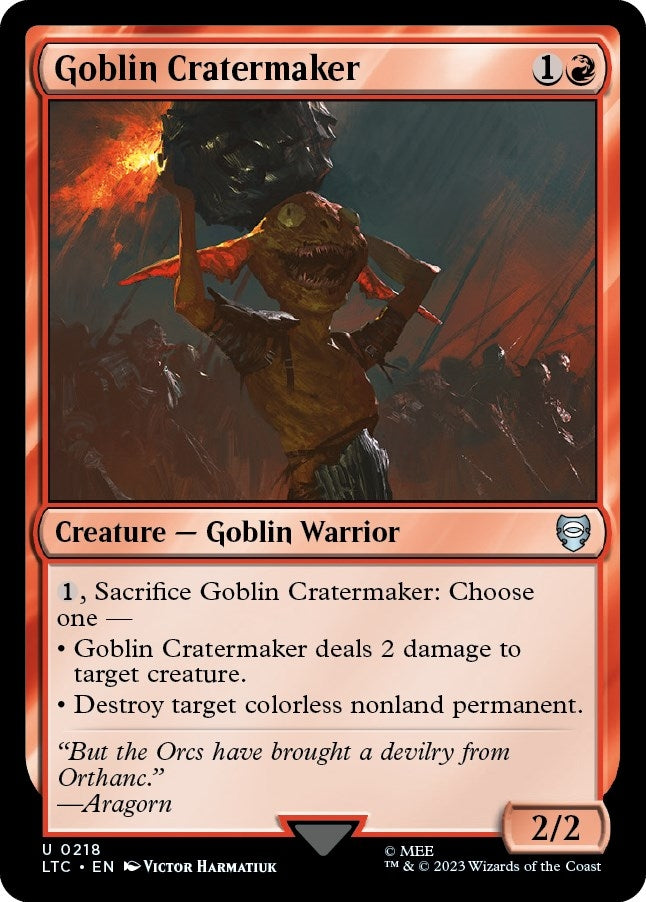 Image for Goblin Cratermaker (218) (LTC) - Magic: The Gathering