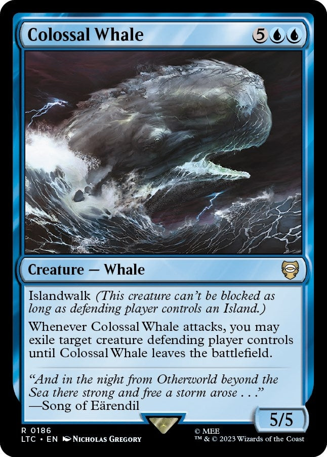 Image for Colossal Whale (186) (LTC) - Magic: The Gathering