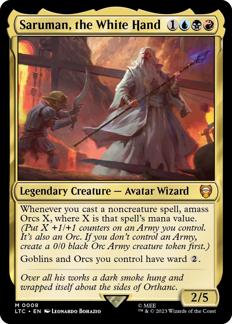 Image for Saruman, the White Hand (8) - Magic: The Gathering