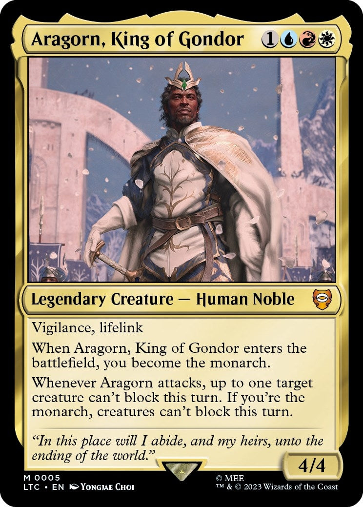 Image for Aragorn, King of Gondor (5) - Magic: The Gathering