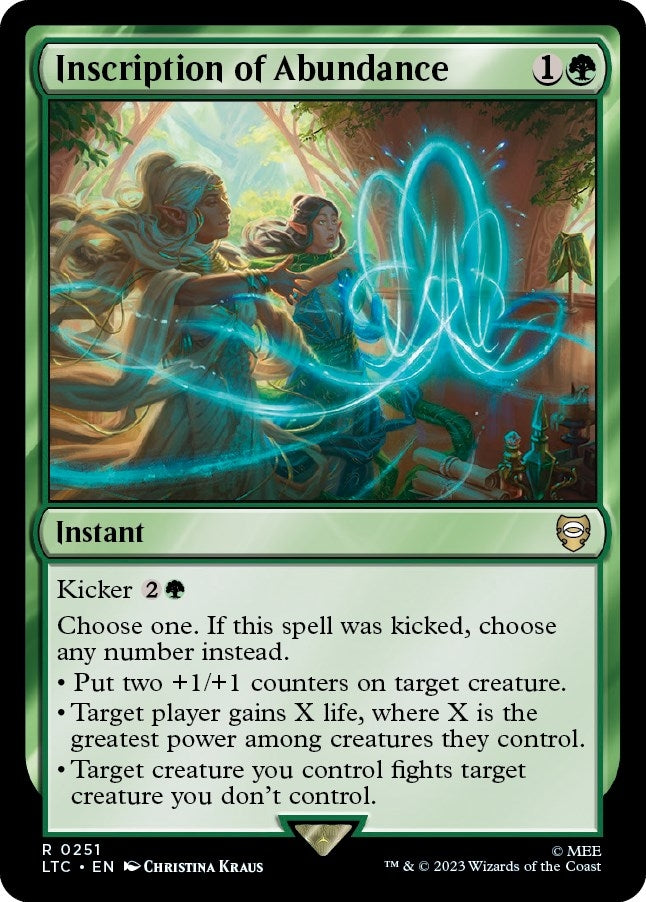 Image for Inscription of Abundance (251) (LTC) - Magic: The Gathering