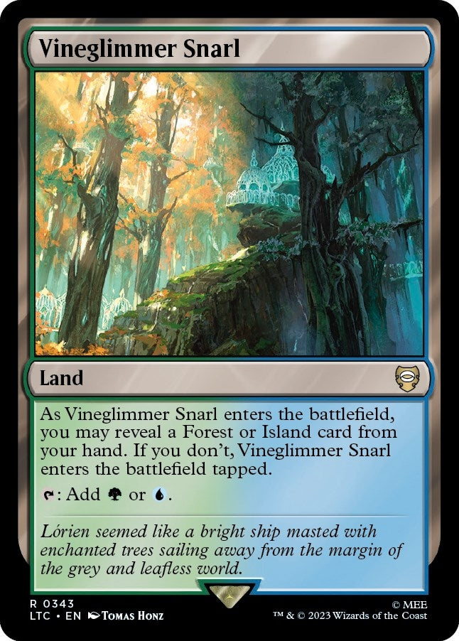 Image for Vineglimmer Snarl (343) (LTC) - Magic: The Gathering