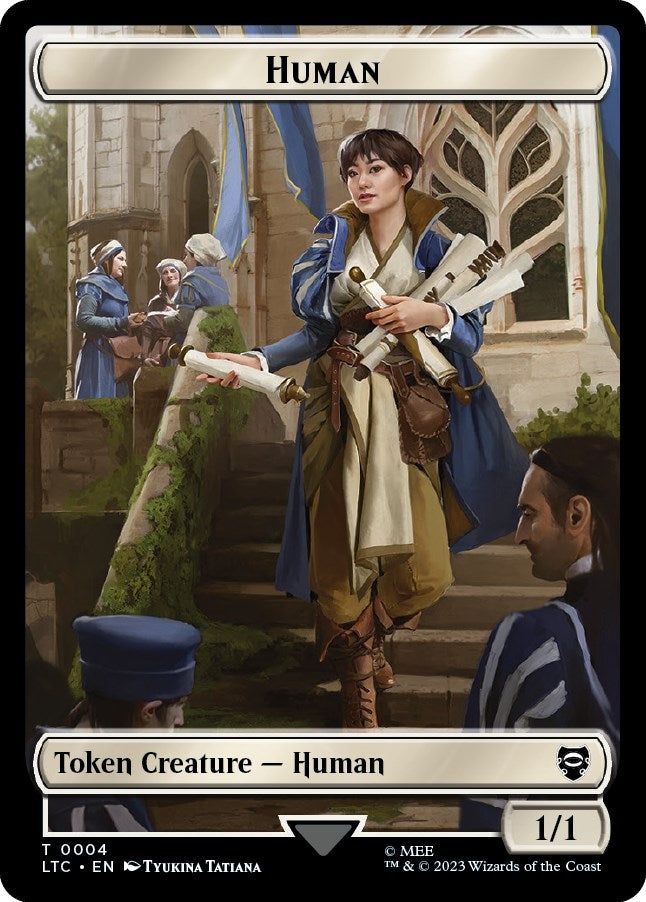 Image for Human // Treasure Double-Sided Token (4 // 12) - Magic: The Gathering
