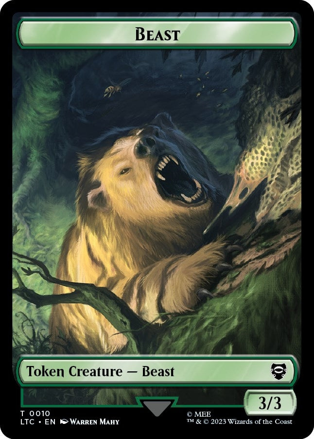 Image for Beast // Treefolk Double-Sided Token (10//13) - Magic: The Gathering