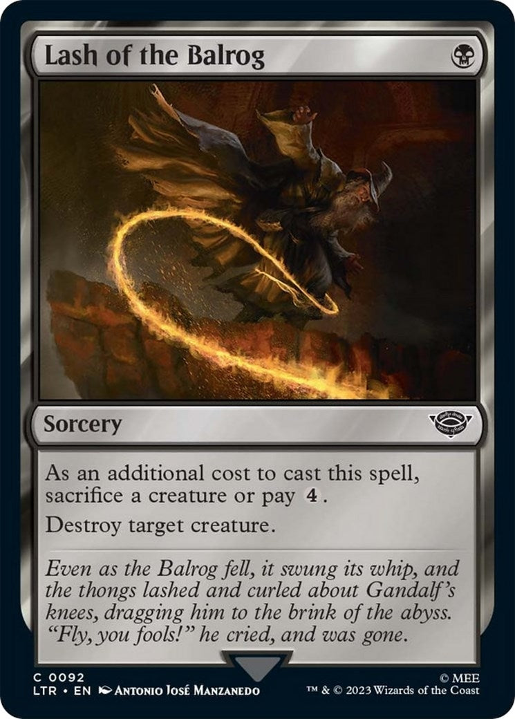 Image for Lash of the Balrog (92) (LTR) - Magic: The Gathering