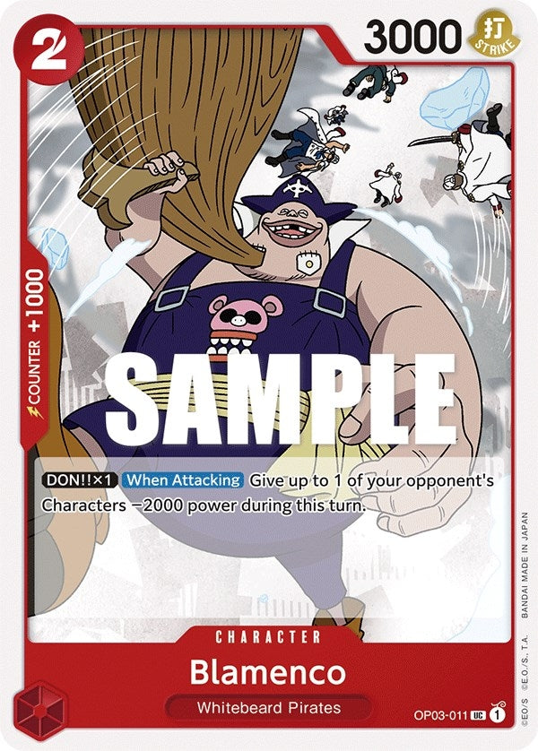 Image for Blamenco (OP03-011) (Pillars of Strength) (OP03) - One Piece Card Game