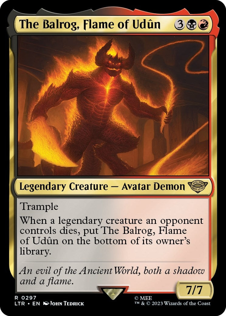 Image for The Balrog, Flame of Udun (297) (LTR) - Magic: The Gathering