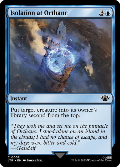 Image for Isolation at Orthanc (57) (LTR) - Magic: The Gathering