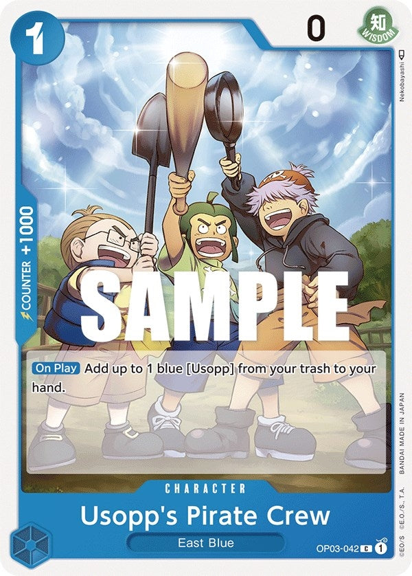 Image for Usopp's Pirate Crew (OP03-042) (Pillars of Strength) (OP03) - One Piece Card Game