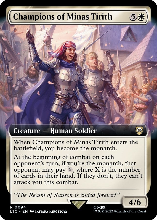 Image for Champions of Minas Tirith (Extended Art) (94) - Magic: The Gathering