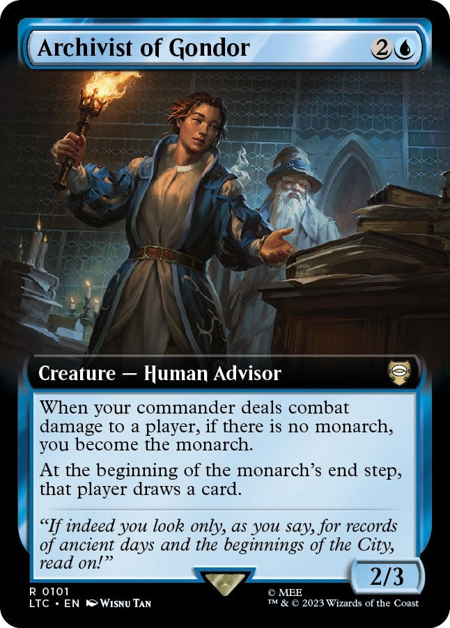 Image for Archivist of Gondor (Extended Art) (101) - Magic: The Gathering