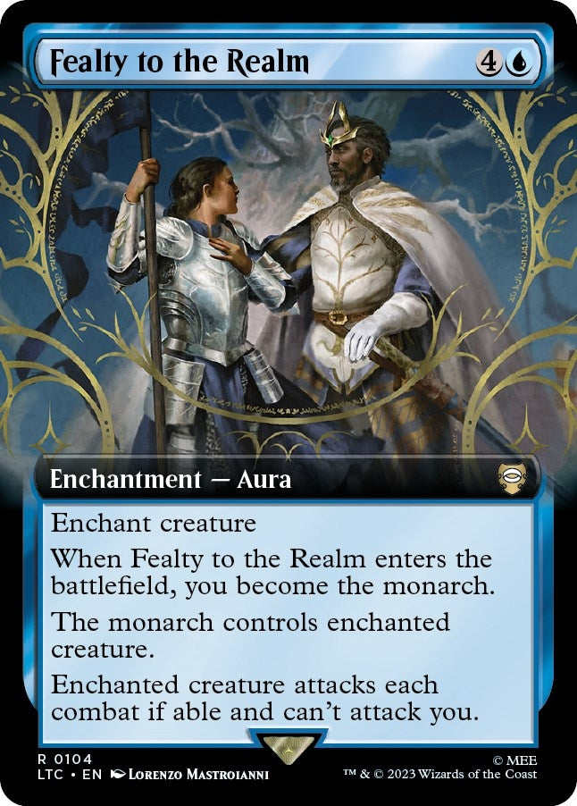Image for Fealty to the Realm (Extended Art) (104) - Magic: The Gathering