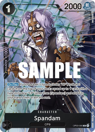 Image for Spandam (Alternate Art) (OP03-086) (Pillars of Strength) (OP03) - One Piece Card Game
