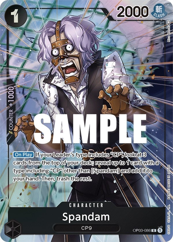Image for Spandam (Alternate Art) (OP03-086) (Pillars of Strength) (OP03) - One Piece Card Game