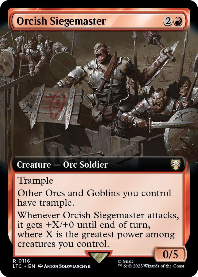 Image for Orcish Siegemaster (Extended Art) (116) - Magic: The Gathering