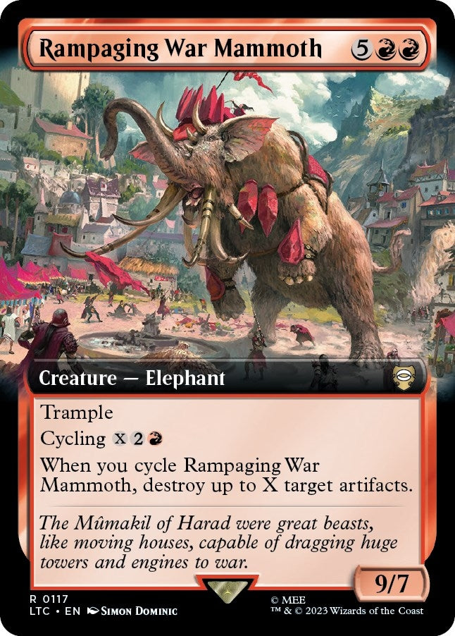 Image for Rampaging War Mammoth (Extended Art) (117) - Magic: The Gathering