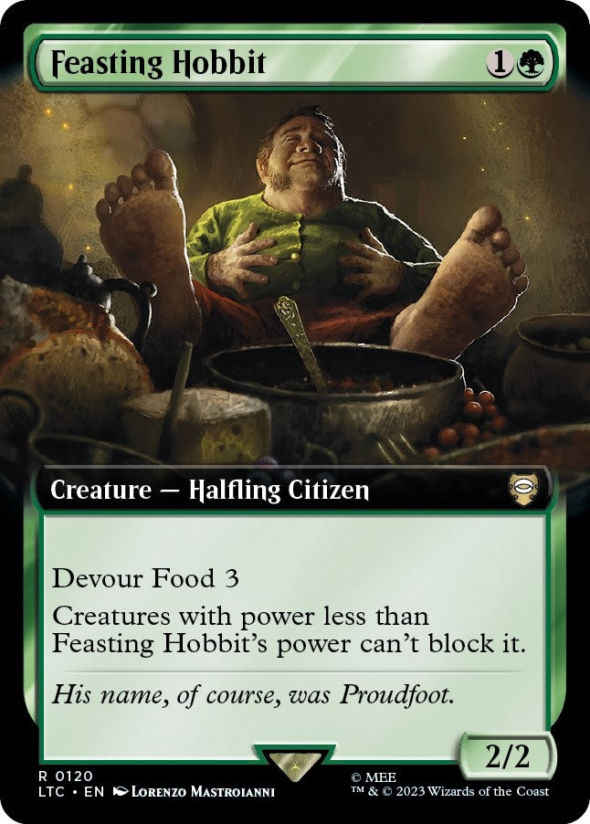 Image for Feasting Hobbit (Extended Art) (120) - Magic: The Gathering