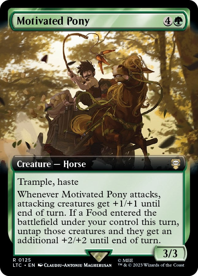 Image for Motivated Pony (Extended Art) (125) - Magic: The Gathering