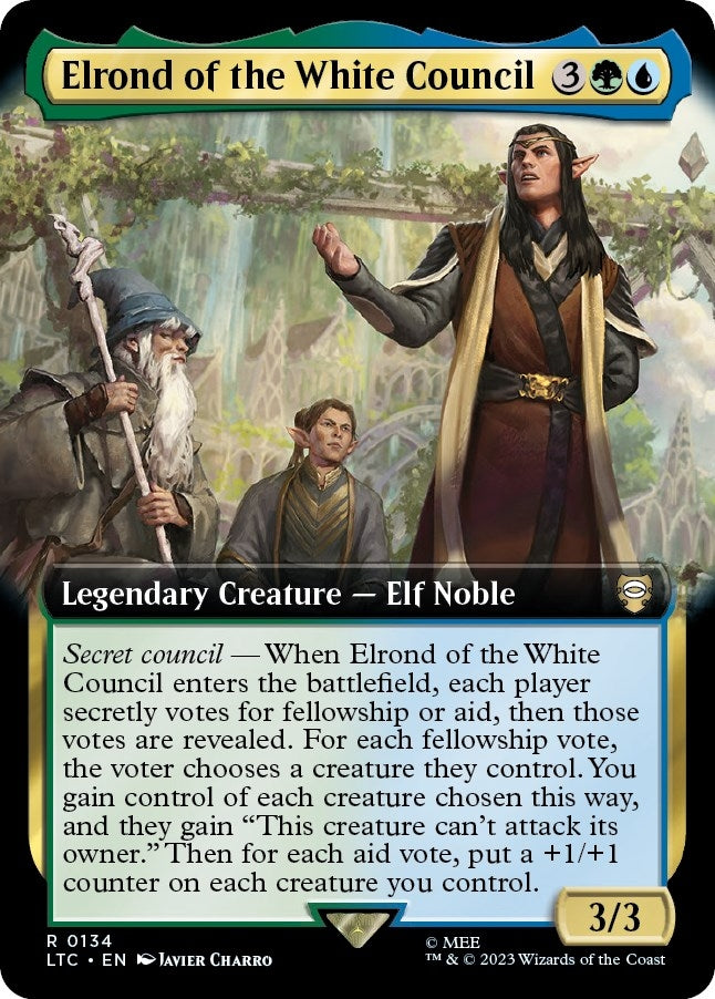 Image for Elrond of the White Council (Extended Art) (134) - Magic: The Gathering