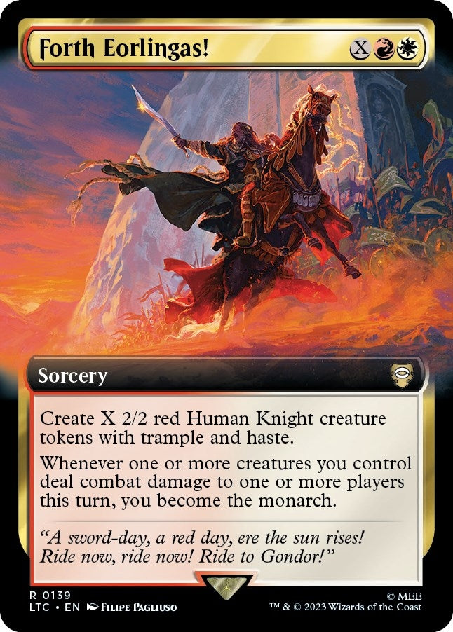 Image for Forth Eorlingas! (Extended Art) (139) - Magic: The Gathering