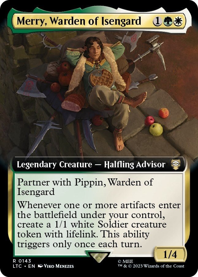 Image for Merry, Warden of Isengard (Extended Art) (143) - Magic: The Gathering