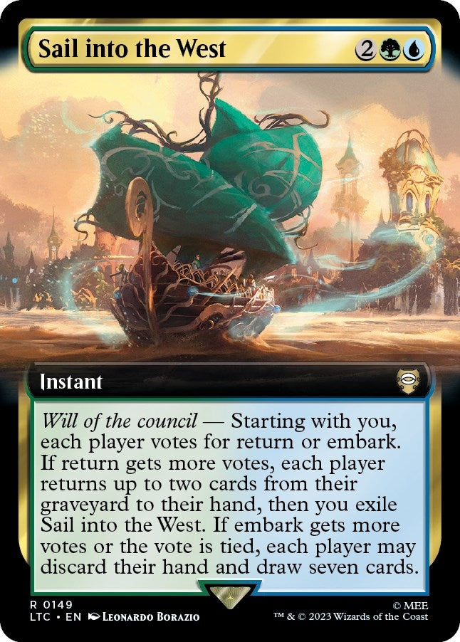 Image for Sail into the West (Extended Art) (149) - Magic: The Gathering