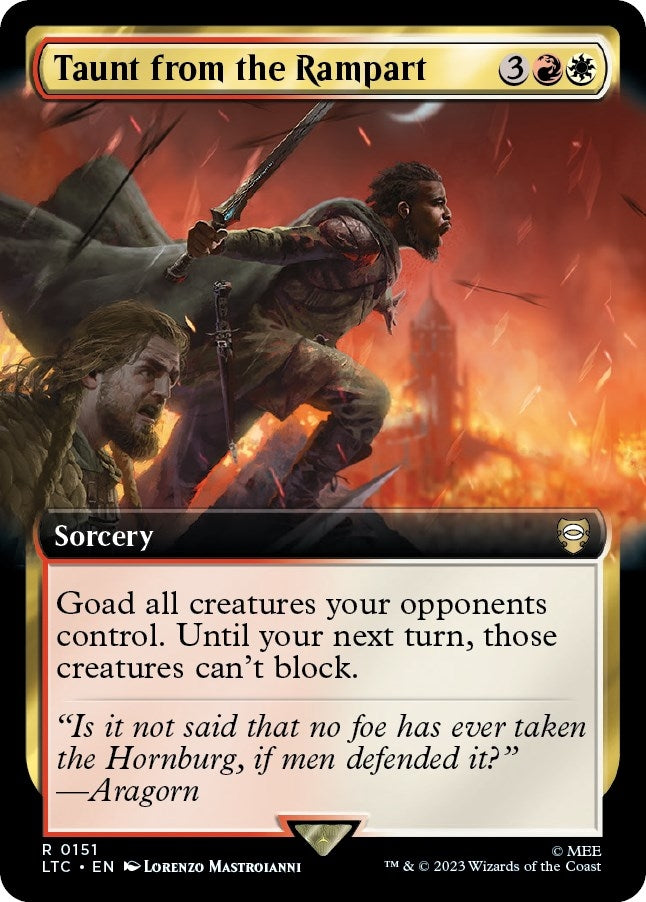 Image for Taunt from the Rampart (Extended Art) (151) - Magic: The Gathering