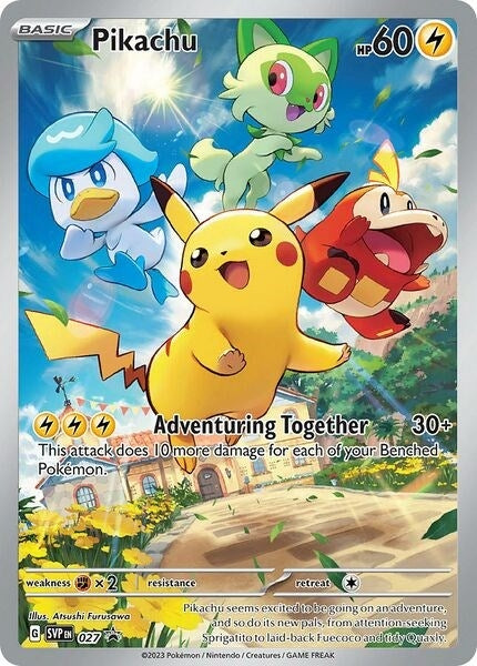 Pikachu - 027 (027) (SV: Scarlet & Violet Promo Cards)