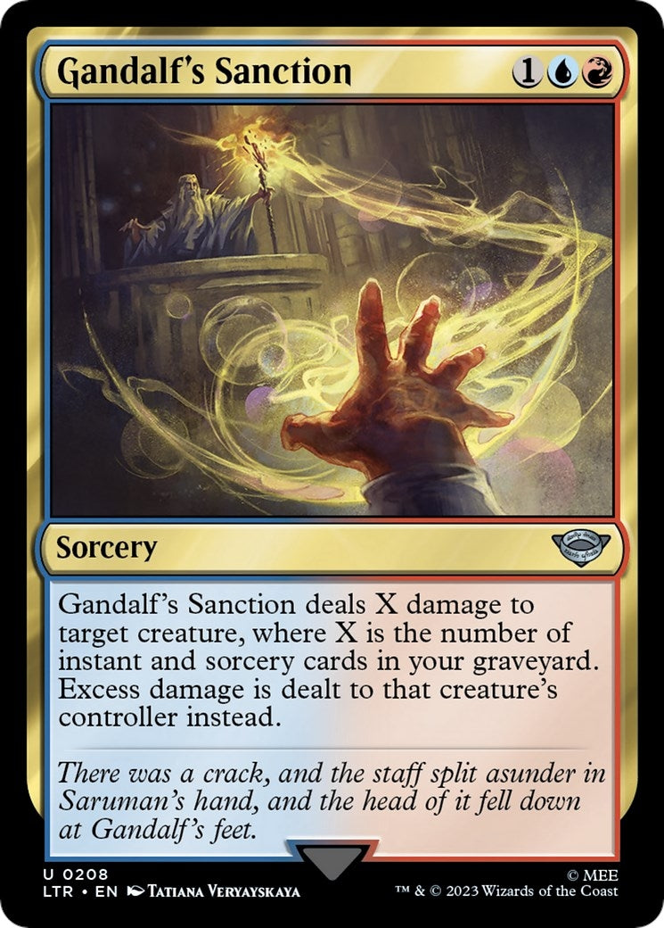 Image for Gandalf's Sanction (208) (LTR) - Magic: The Gathering