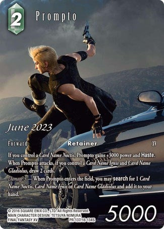 Image for Prompto (June 2023) (PR-137/18-134S) (FF: Promo Cards) (PR) - Final Fantasy TCG