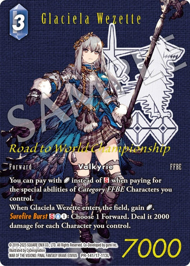 Image for Glaciela Wezette (PR-141) (FF: Promo Cards) (PR) - Final Fantasy TCG
