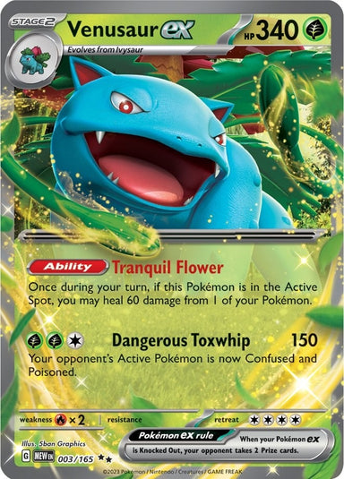 Image for Venusaur ex (003/165) (MEW) - Pokemon