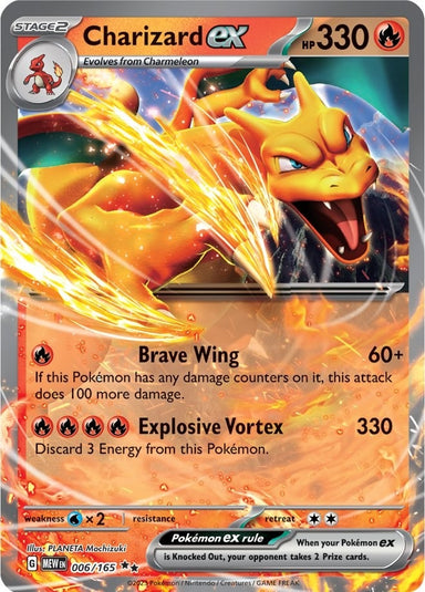 Image for Charizard ex (006/165) (MEW) - Pokemon
