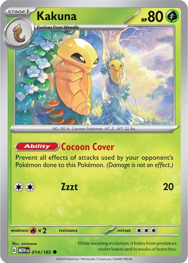 Image for Kakuna (014/165) (SV: Scarlet & Violet 151) - Pokemon