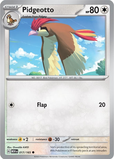 Image for Pidgeotto (017/165) (SV: Scarlet & Violet 151) - Pokemon