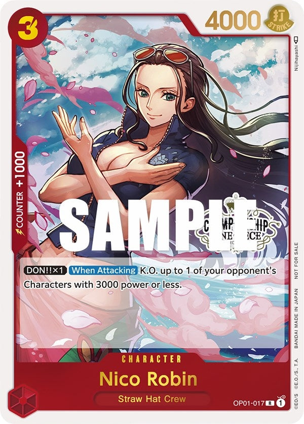 Nico Robin (Store Championship 2023 Participation Pack Vol.1) (OP01-017) (One Piece Promotion Cards)