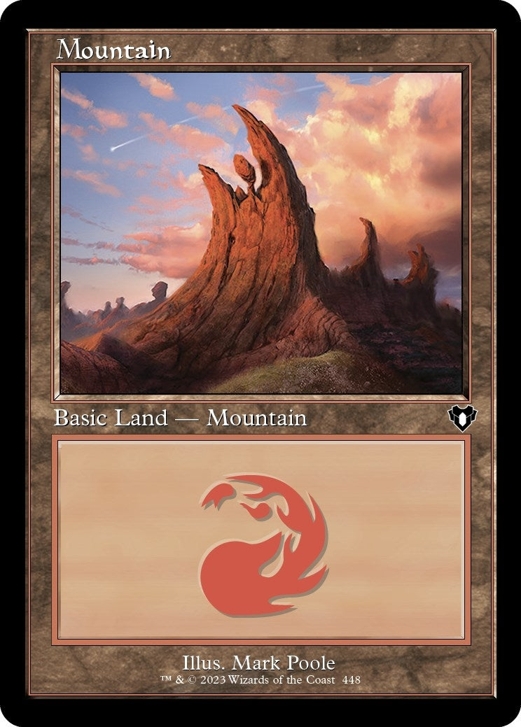 Image for Mountain (448) (Retro Frame) (448) (Commander Masters) - Magic: The Gathering