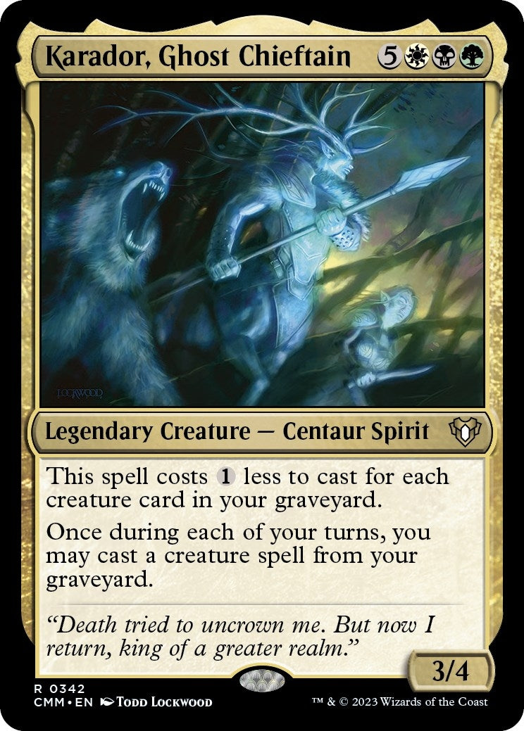 Image for Karador, Ghost Chieftain (342) (Commander Masters) - Magic: The Gathering