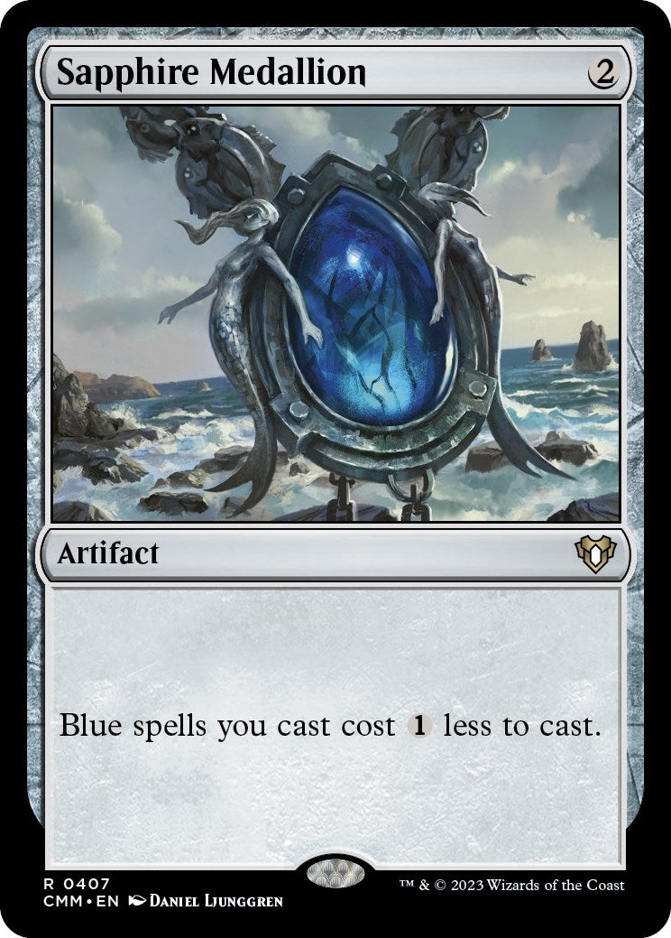 Image for Sapphire Medallion (407) (Commander Masters) - Magic: The Gathering