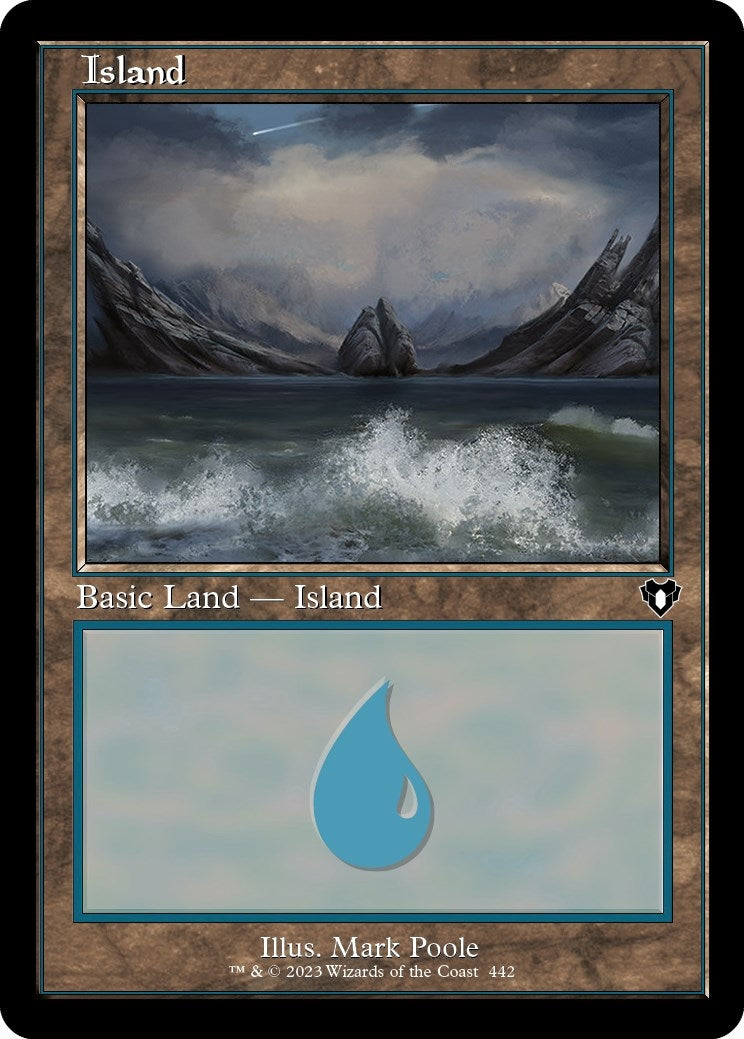 Image for Island (442) (Retro Frame) (442) (Commander Masters) - Magic: The Gathering