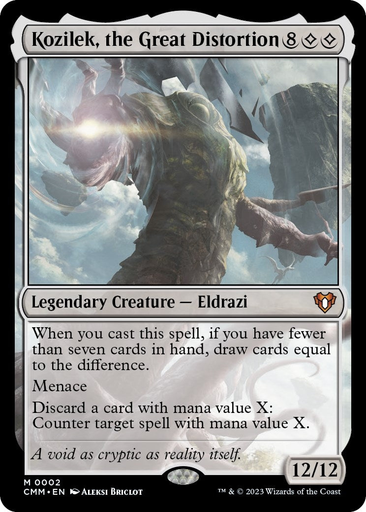 Image for Kozilek, the Great Distortion (2) (Commander Masters) - Magic: The Gathering