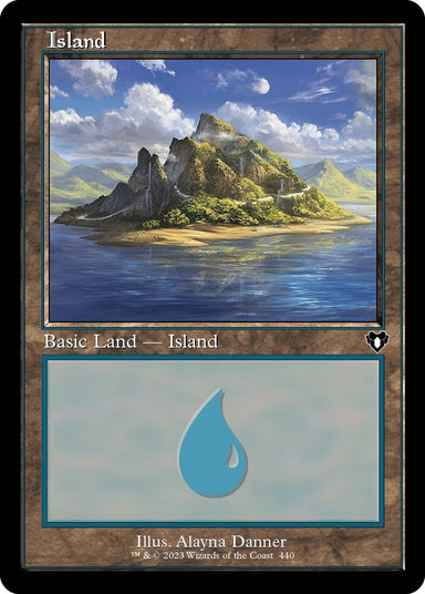 Image for Island (440) (Retro Frame) (440) (Commander Masters) - Magic: The Gathering