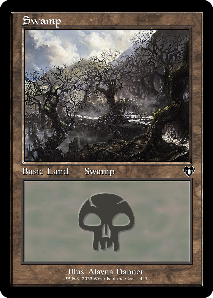 Image for Swamp (443) (Retro Frame) (443) (Commander Masters) - Magic: The Gathering