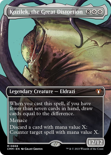 Image for Kozilek, the Great Distortion (Borderless) (668) (Commander Masters) - Magic: The Gathering