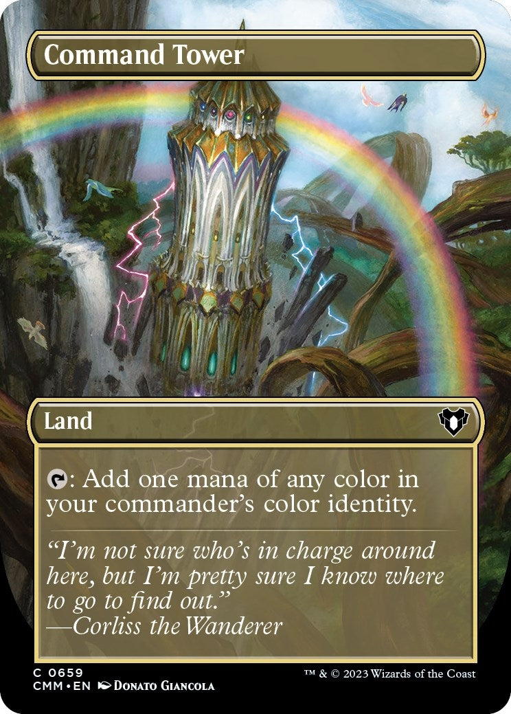 Image for Command Tower (Borderless) (659) (Commander Masters) - Magic: The Gathering