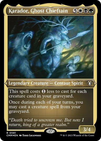 Image for Karador, Ghost Chieftain (Foil Etched) (581) (Commander Masters) - Magic: The Gathering
