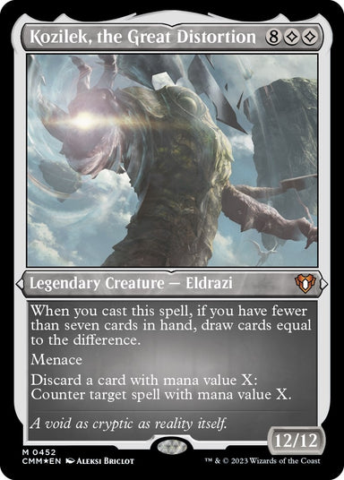 Image for Kozilek, the Great Distortion (Foil Etched) (452) (Commander Masters) - Magic: The Gathering