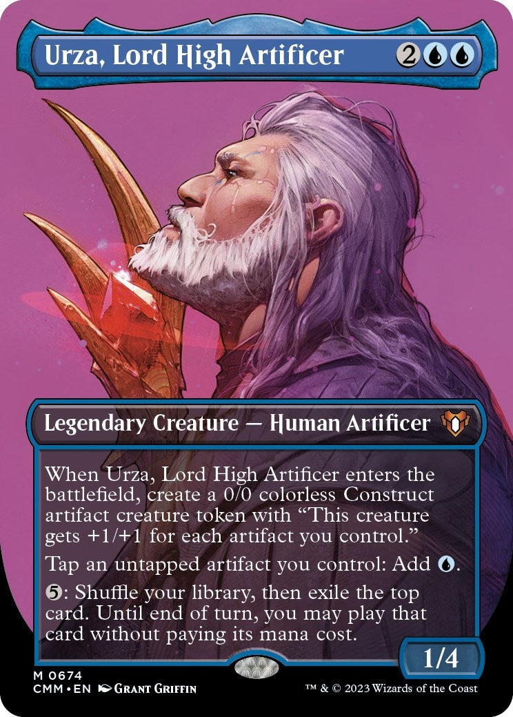 Image for Urza, Lord High Artificer (Borderless) (674) (Commander Masters) - Magic: The Gathering