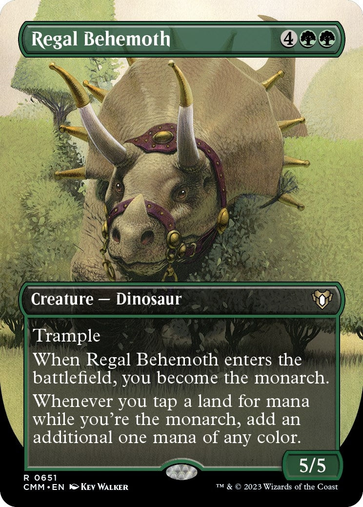 Image for Regal Behemoth (Borderless) (651) (Commander Masters) - Magic: The Gathering